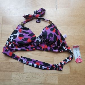 NWT Tropical Escape Bikini Top